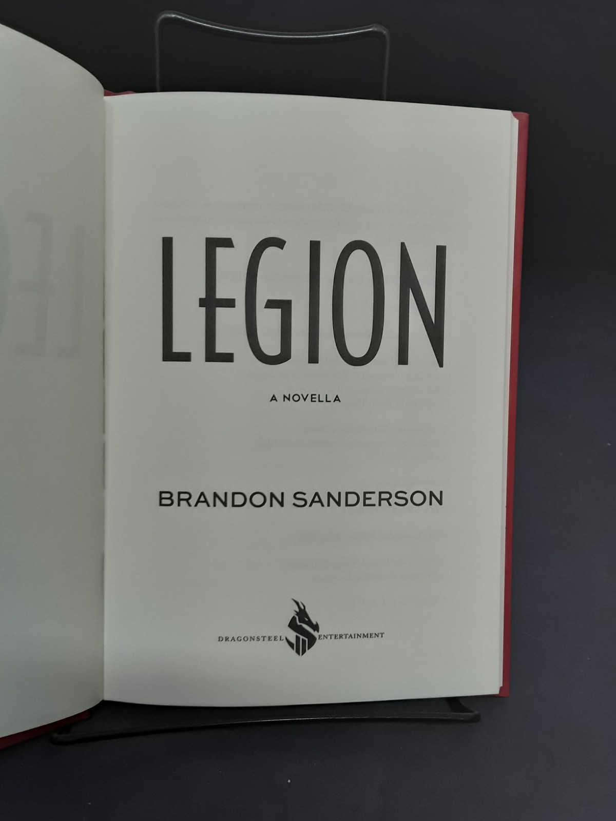 Legion by Brandon Sanderson (2012) LN HB 250815