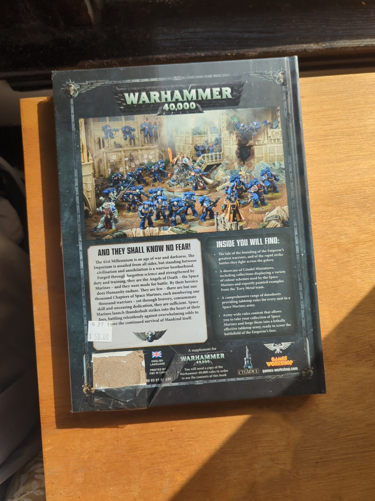 Codex Adeptus Astartes Space Marines Warhammer 40K Free Shipping