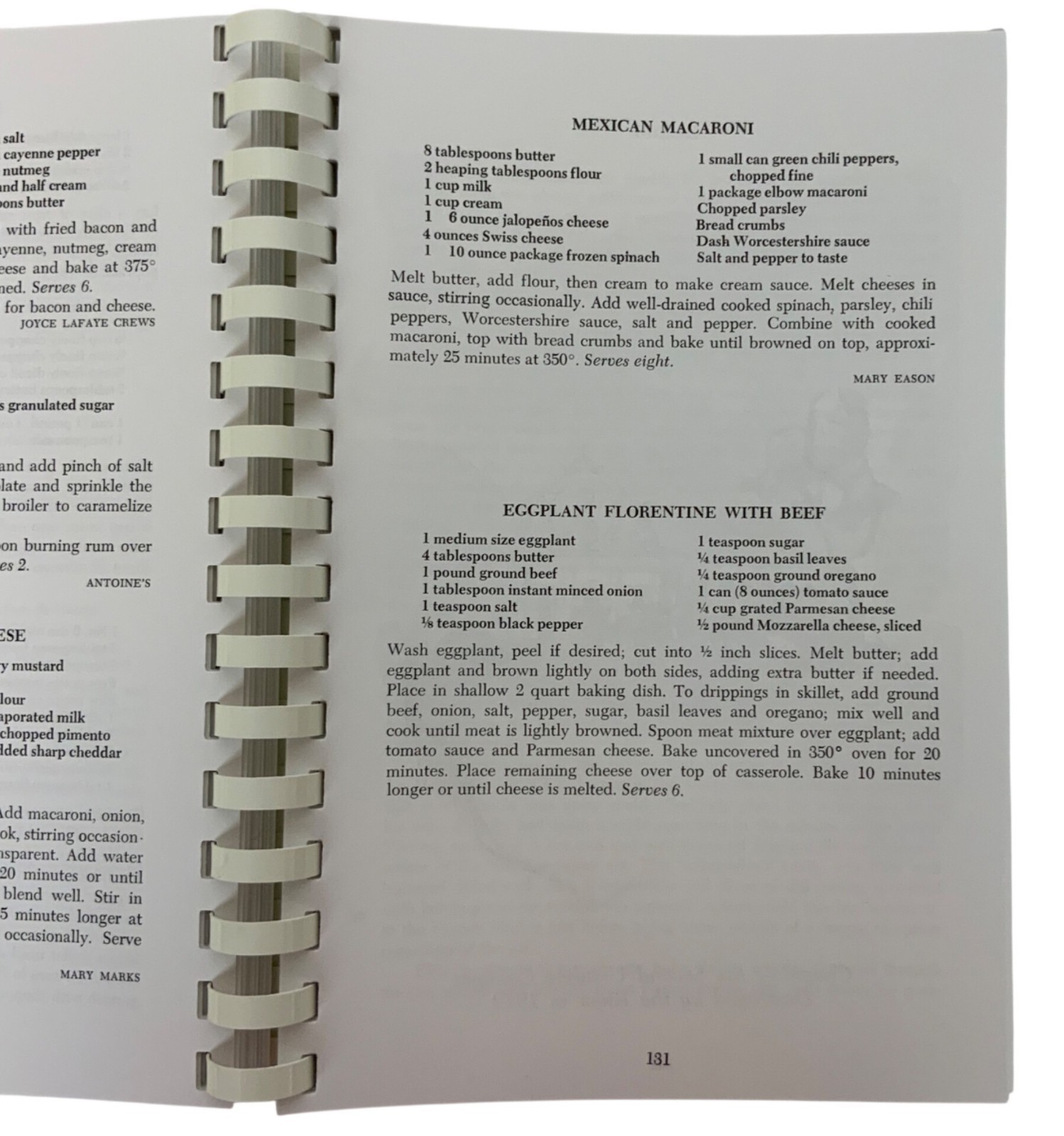 Recipes And Reminiscences Of New Orleans Cookbook Spiral Bound 1971 Southern
