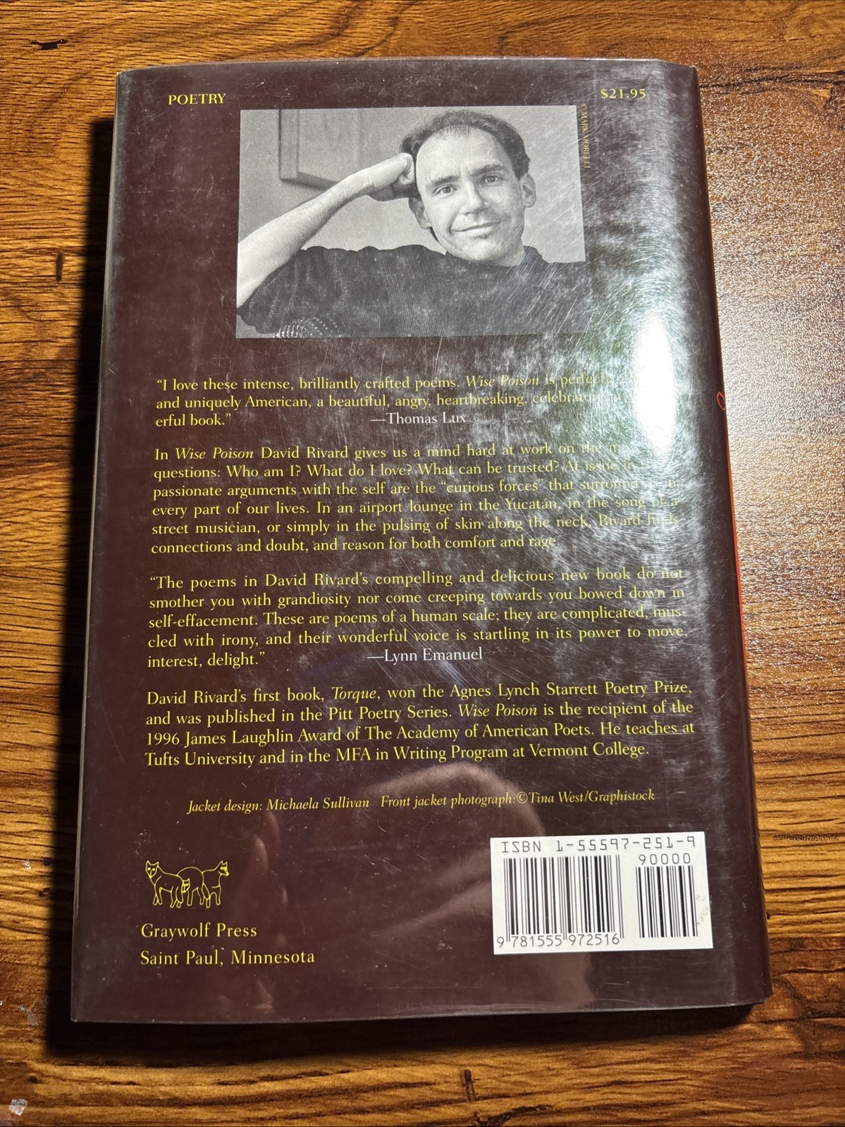 Wise Poison : Poems by David Rivard (Hardcover)