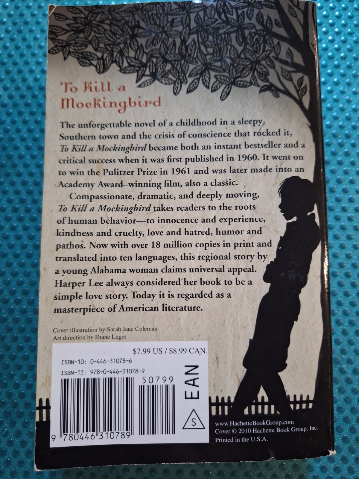 Vtg. Novel “To Kill A Mockingbird”by Harper Lee~Paperback~1982~376 Pages~#1625