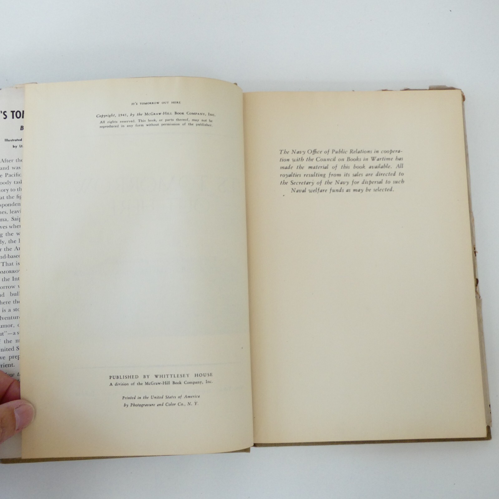 Max Miller The Far Shore & Its Tomorrow Out Here 1st Edition WW2 US Navy photos