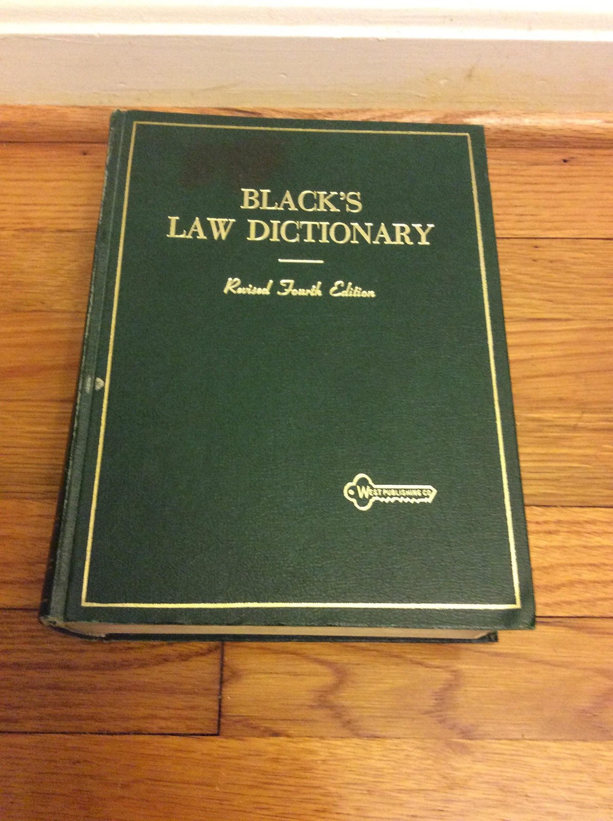 BLACK’S LAW DICTIONARY REVISED FOURTH EDITION BY Henry Campbell Black HARDCOVER