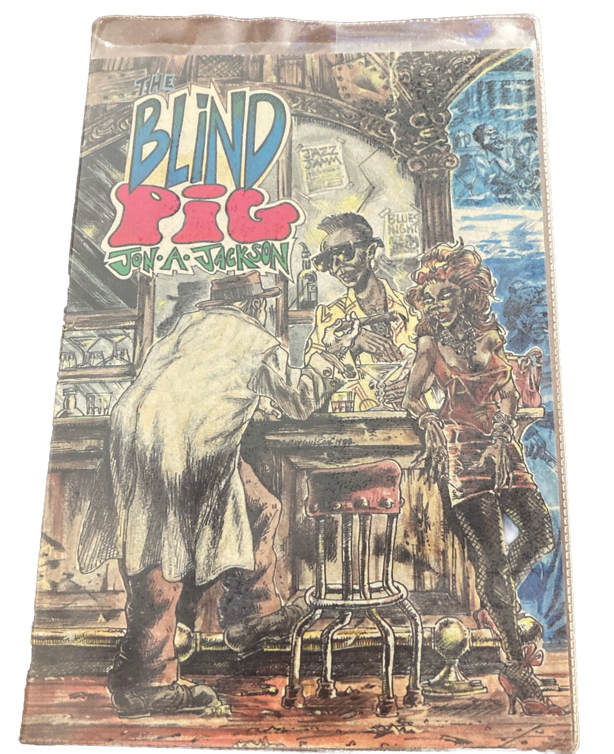 THE BLIND PIG Signed Multiple Times By Jon A. Jackson, Wilson, Macmillan 1988