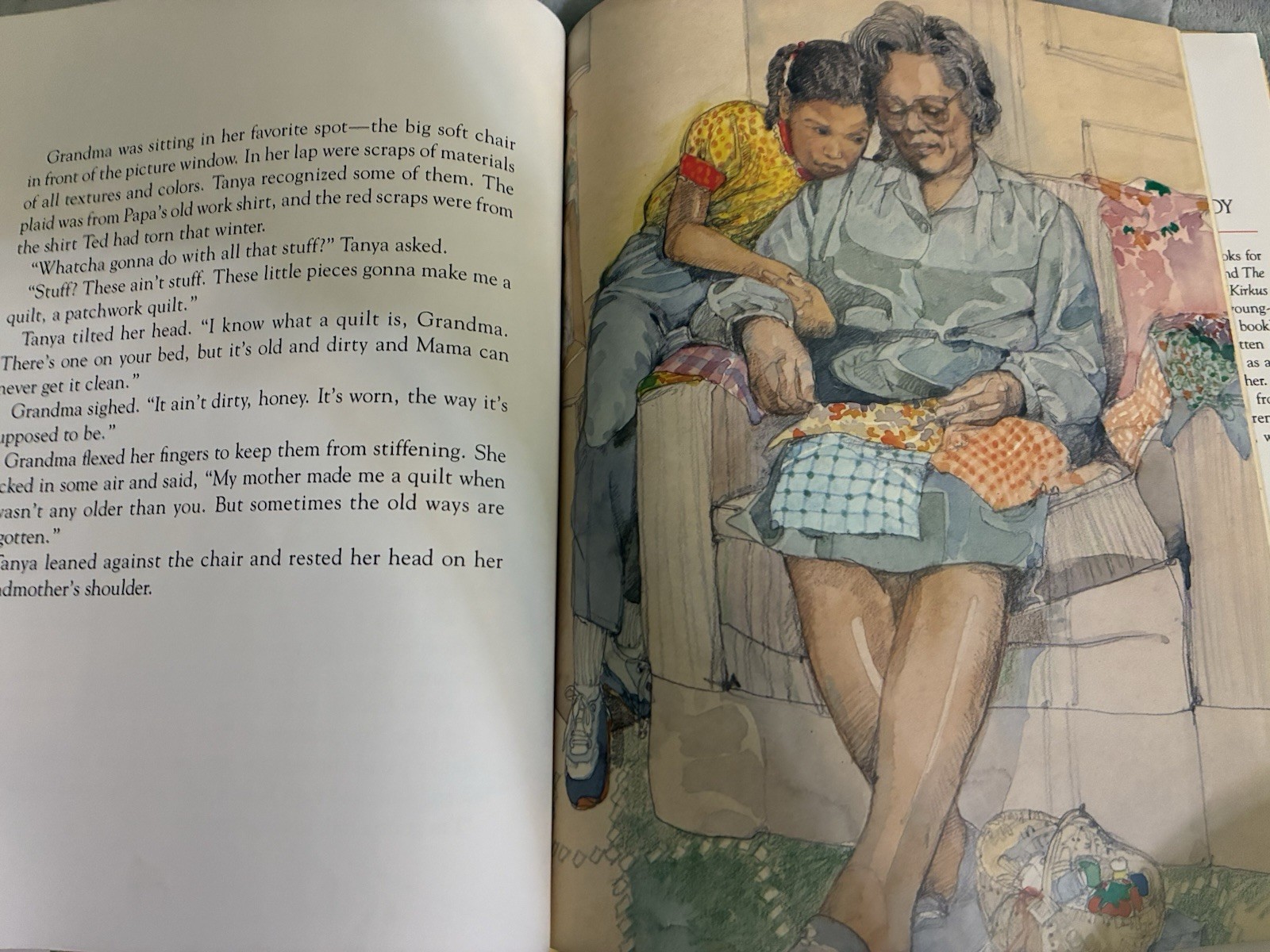 The Patchwork Quilt by Valerie Flournoy 1985 Signed