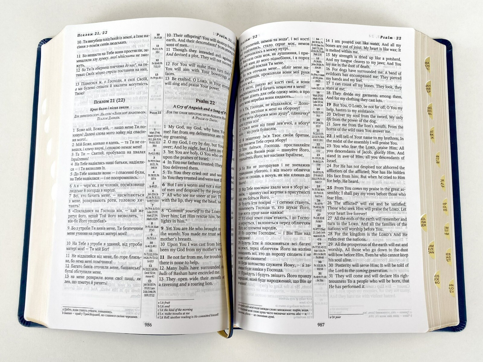 Parallel Ukrainian-English Bible black 24x17cm українсько-англійська Біблія US