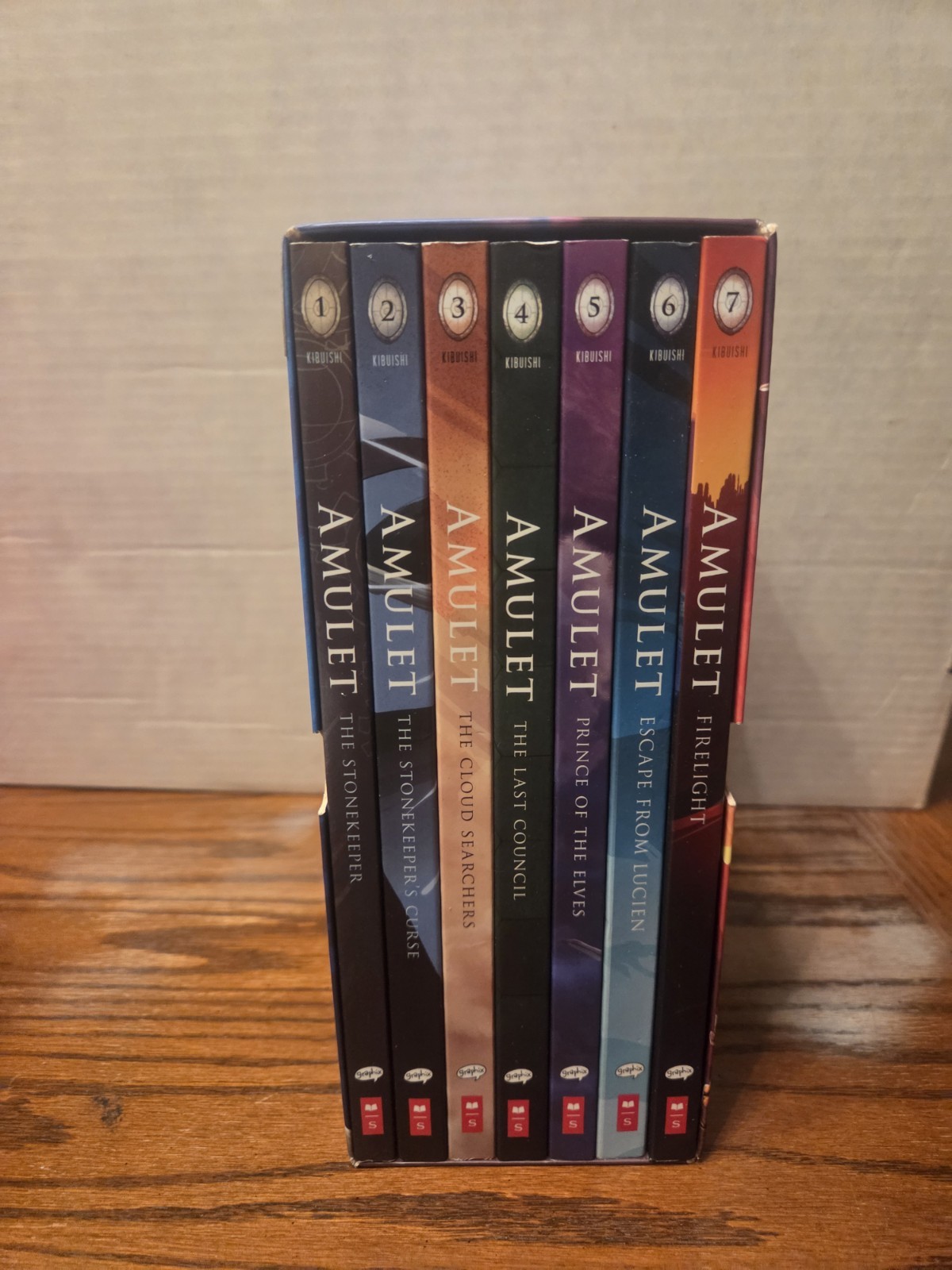 Amulet Box Set: Books #1-7 by Kazu Kibuishi • 2016, Paperback