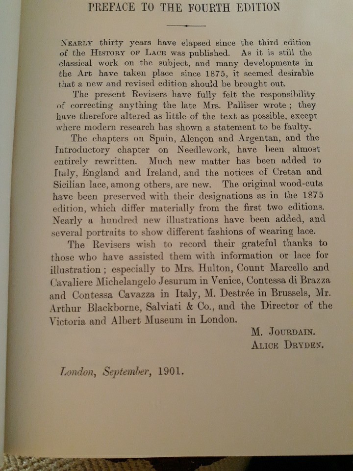 History of Lace by Bury Palliser (English) Paperback 266 Illustrations 1984 Ed.