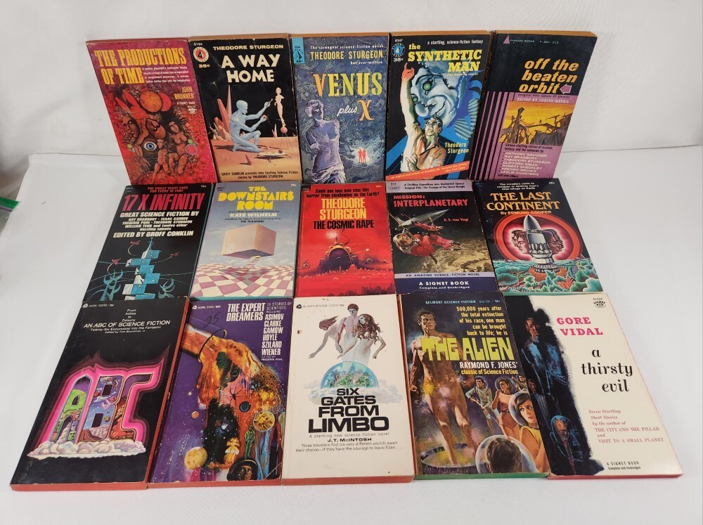 Pocket Paperbacks Lot of 61 Books Science Fiction Avon Signet Pyramid Dell +