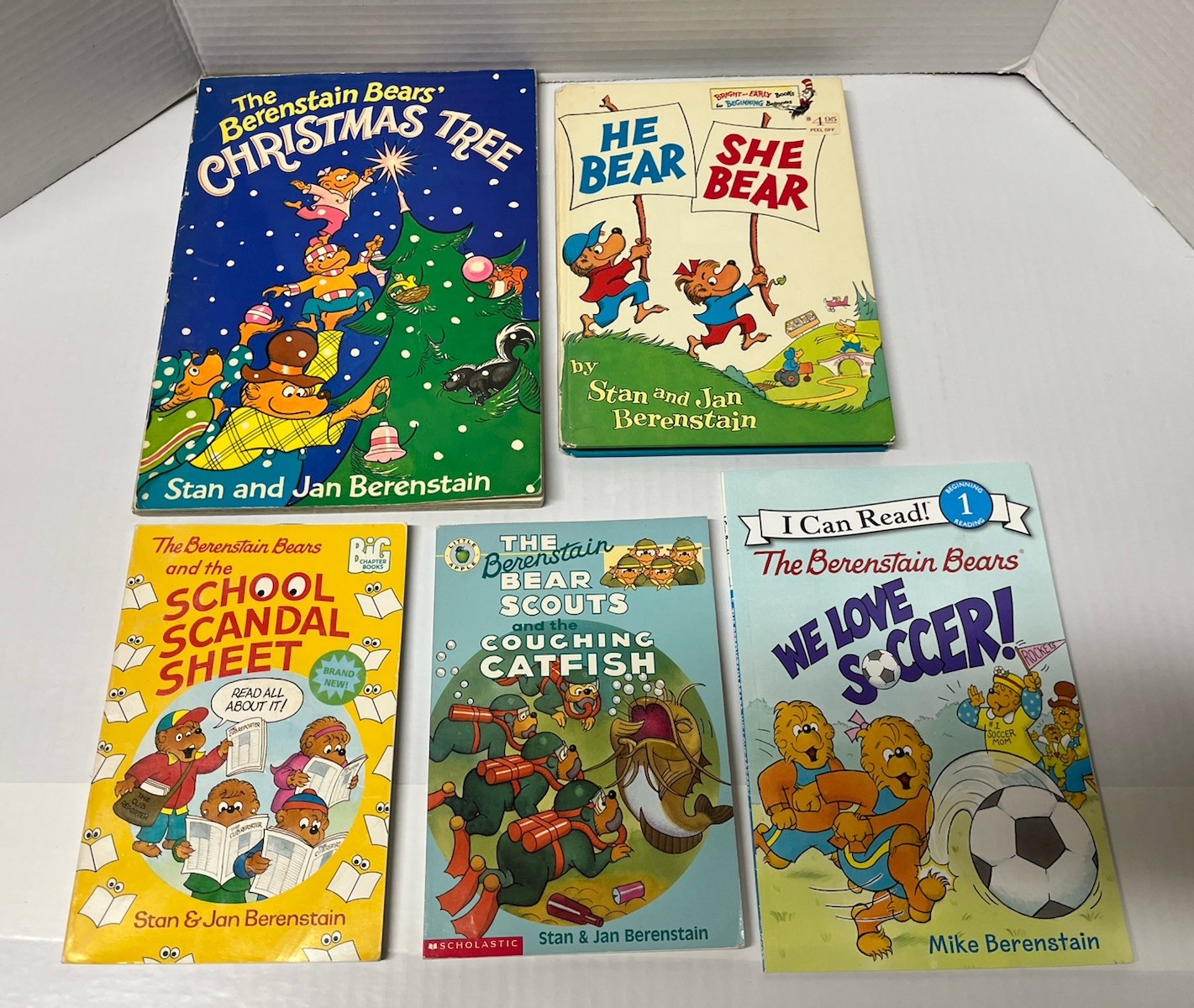 Vintage 29 Lot Berenstain Bears Paperback Books by Stan & Jan, He Bear She Bear