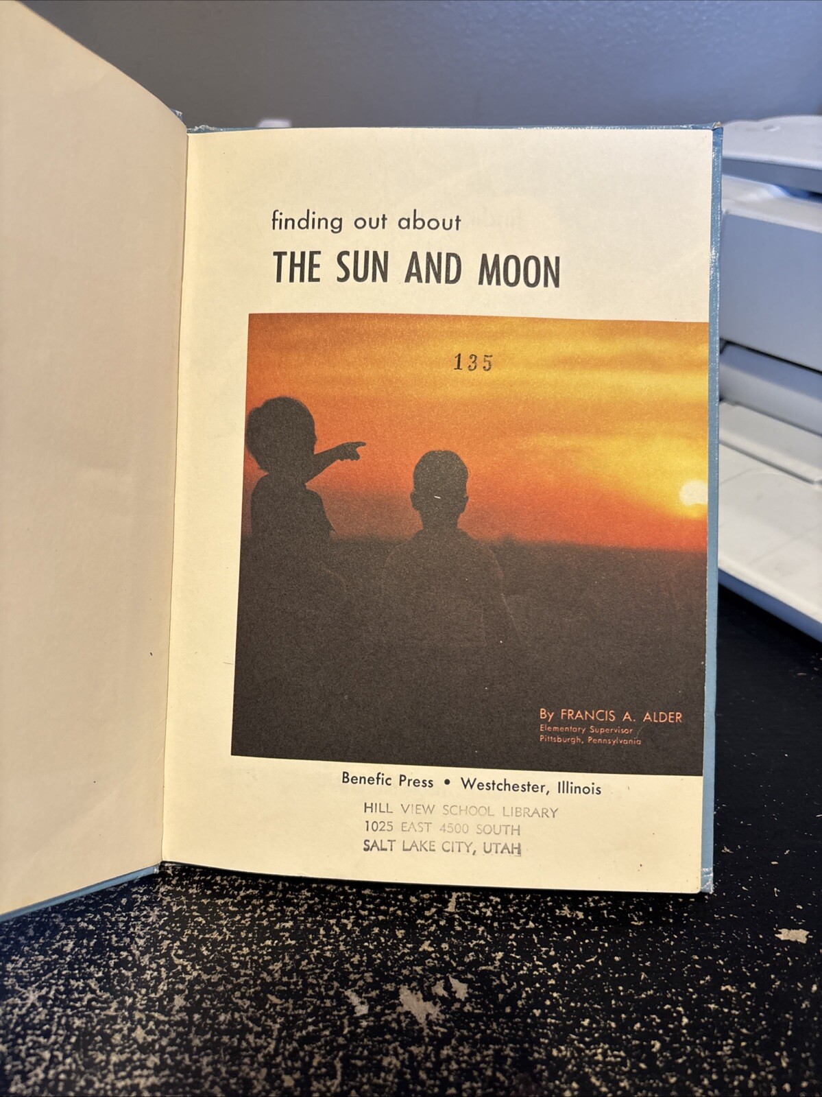 Finding Out About The Sun And Moon ~1974 HC~ Vintage Youth Astronomy