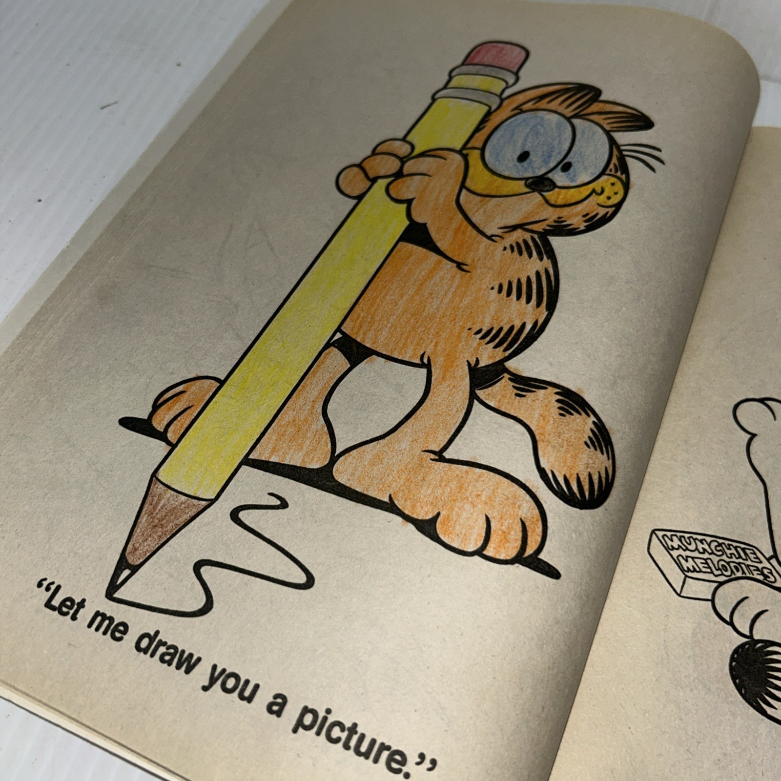 Garfield 1988 A Coloring Book Golden 31 Pages Vintage Used See Pics/80