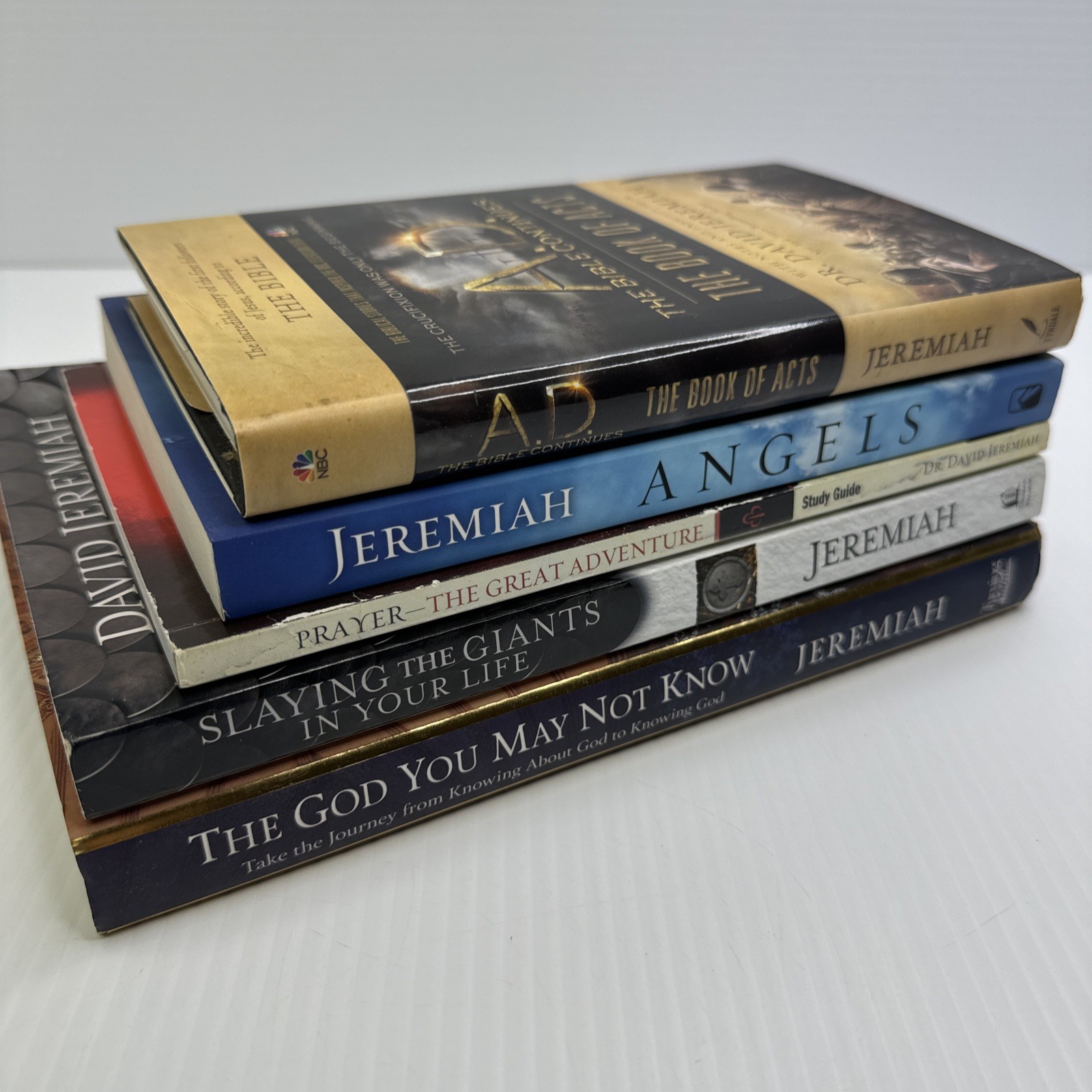 David Jeremiah Book Lot of 5 HCs PBs Slaying the Giants Prayer Great Adventure