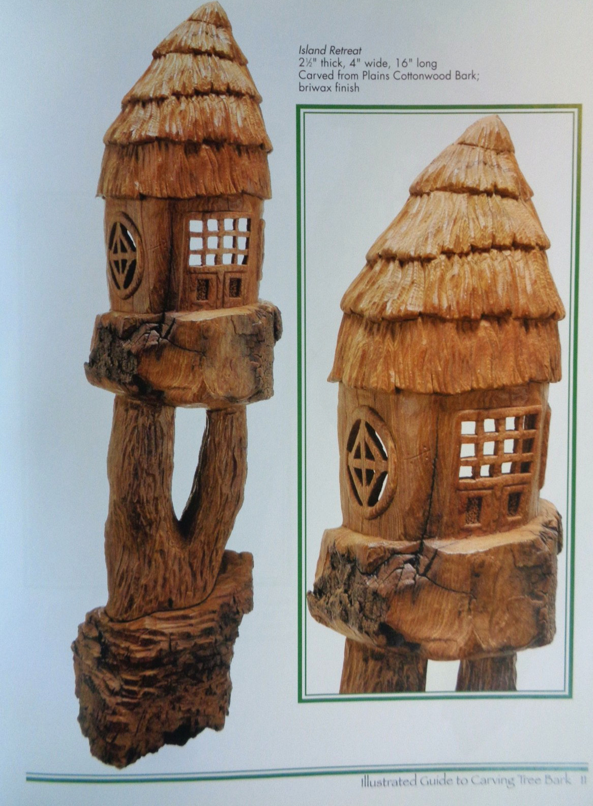 Illustrated Guide to Carving Tree Bark: Releasing Whimsical Houses…, PB, VG