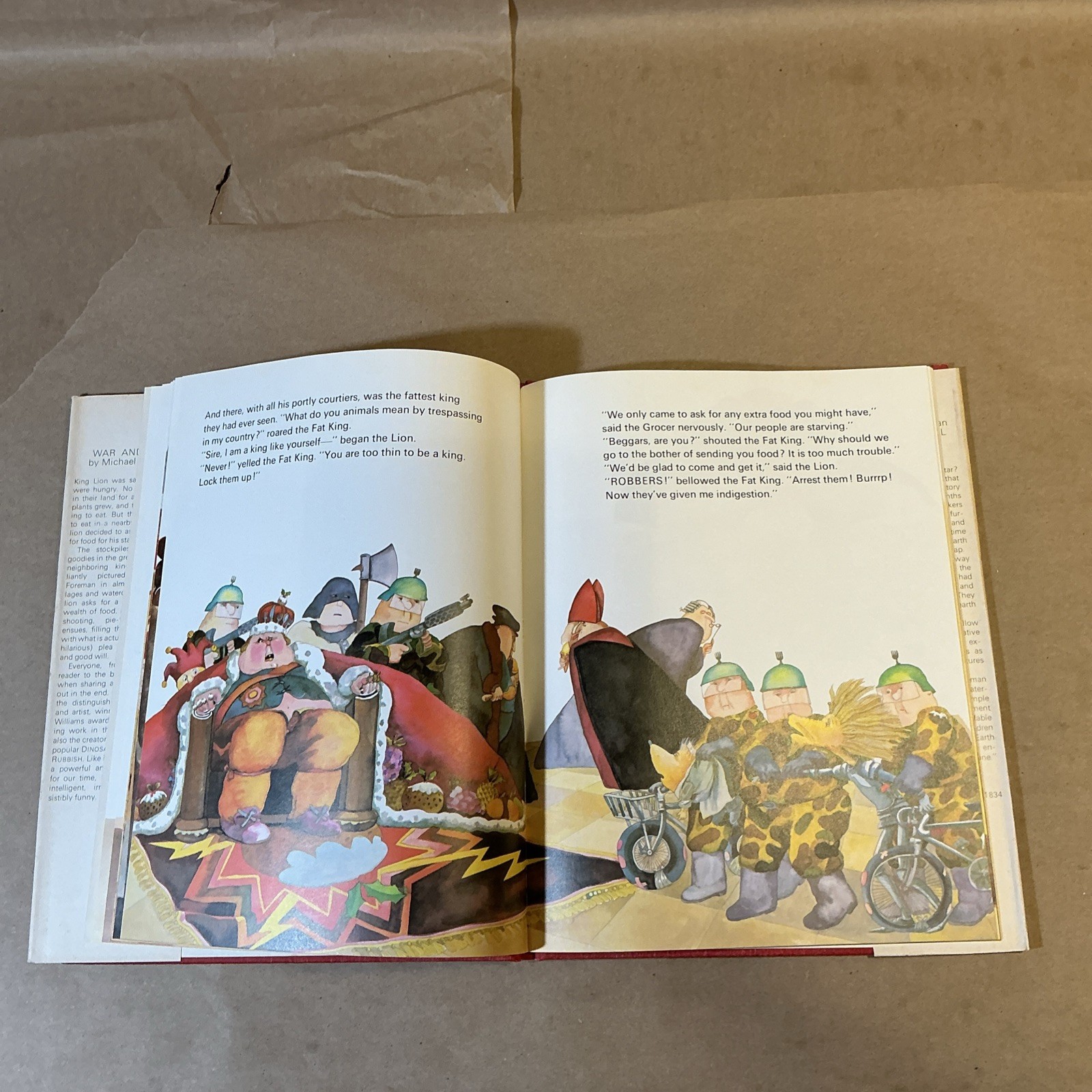 1974 1st Edition Of “War And Peas” Michael Foreman INV-AD45G