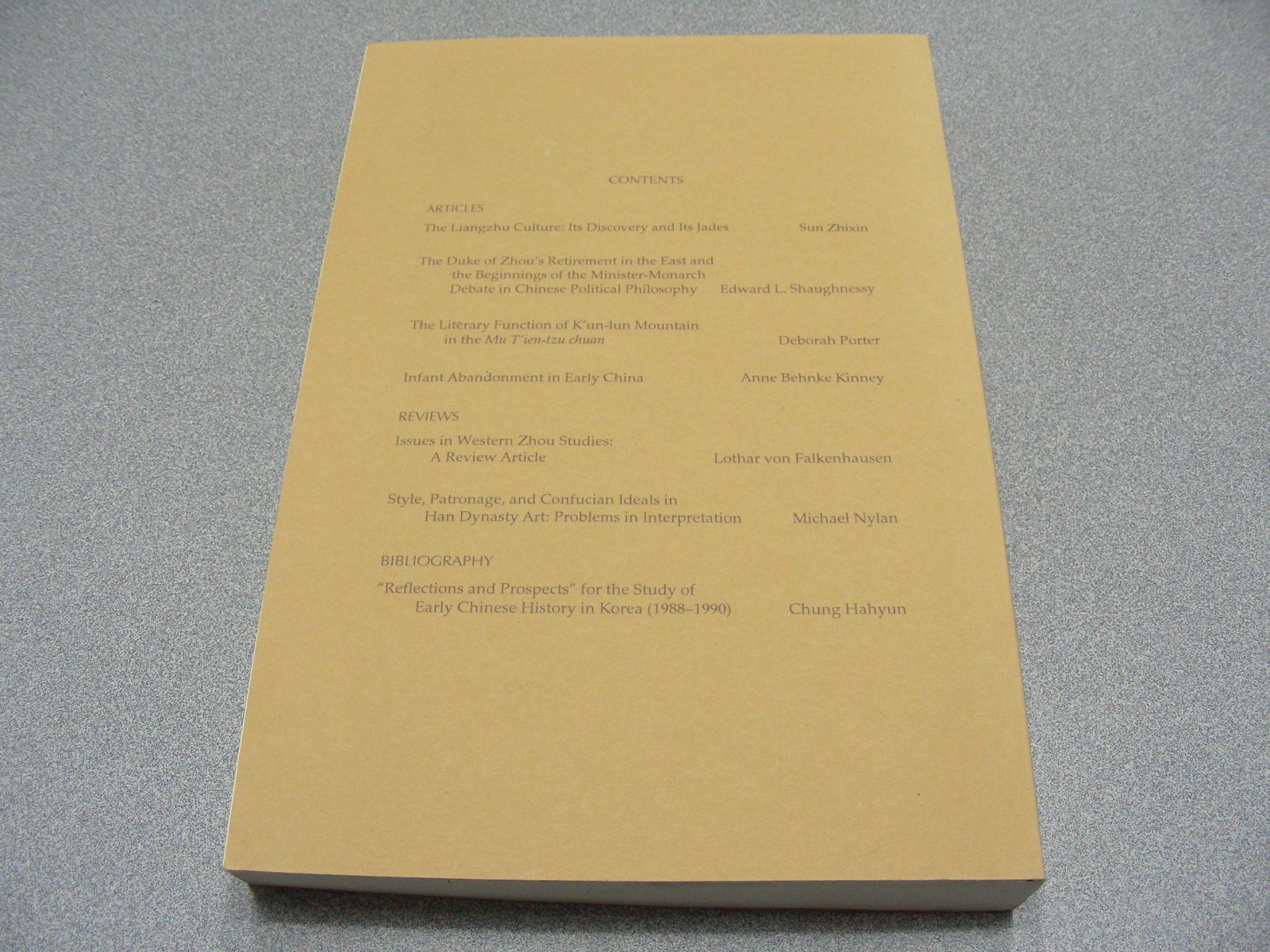 EARLY CHINA 18 – Society for Study of Early China 1993 Paperback Book/Journal