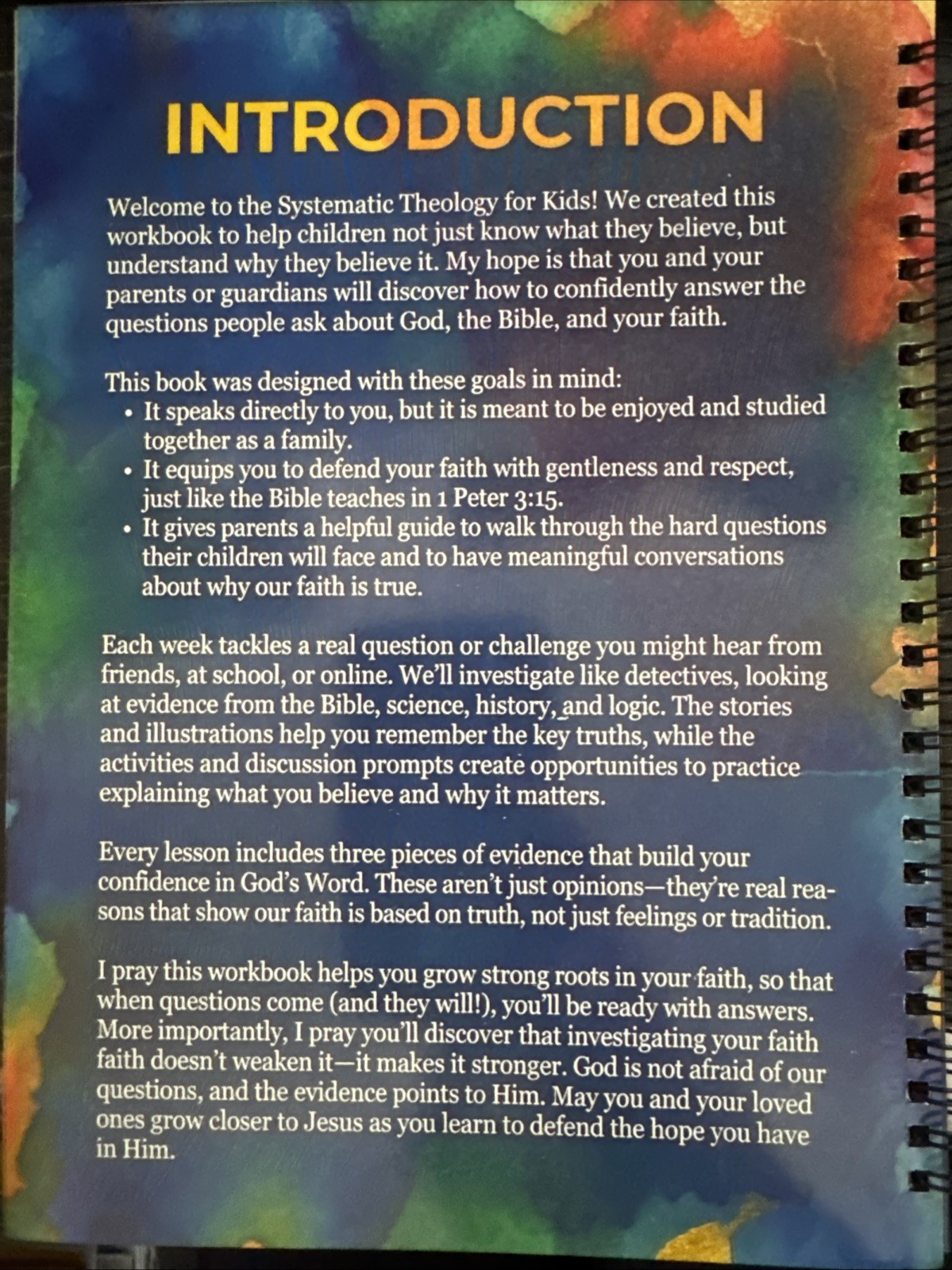 Systematic Theology for Kids: 52-Week Workbook, Christian Study For Children