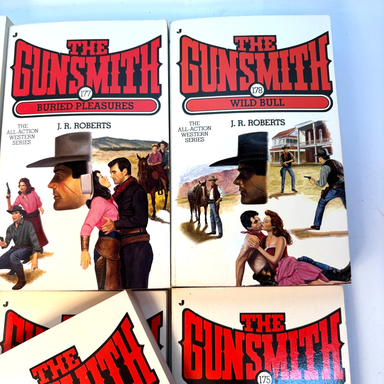 The Gunsmith Series – JR Roberts Lot of 10 Paperbacks Vols. #170-179