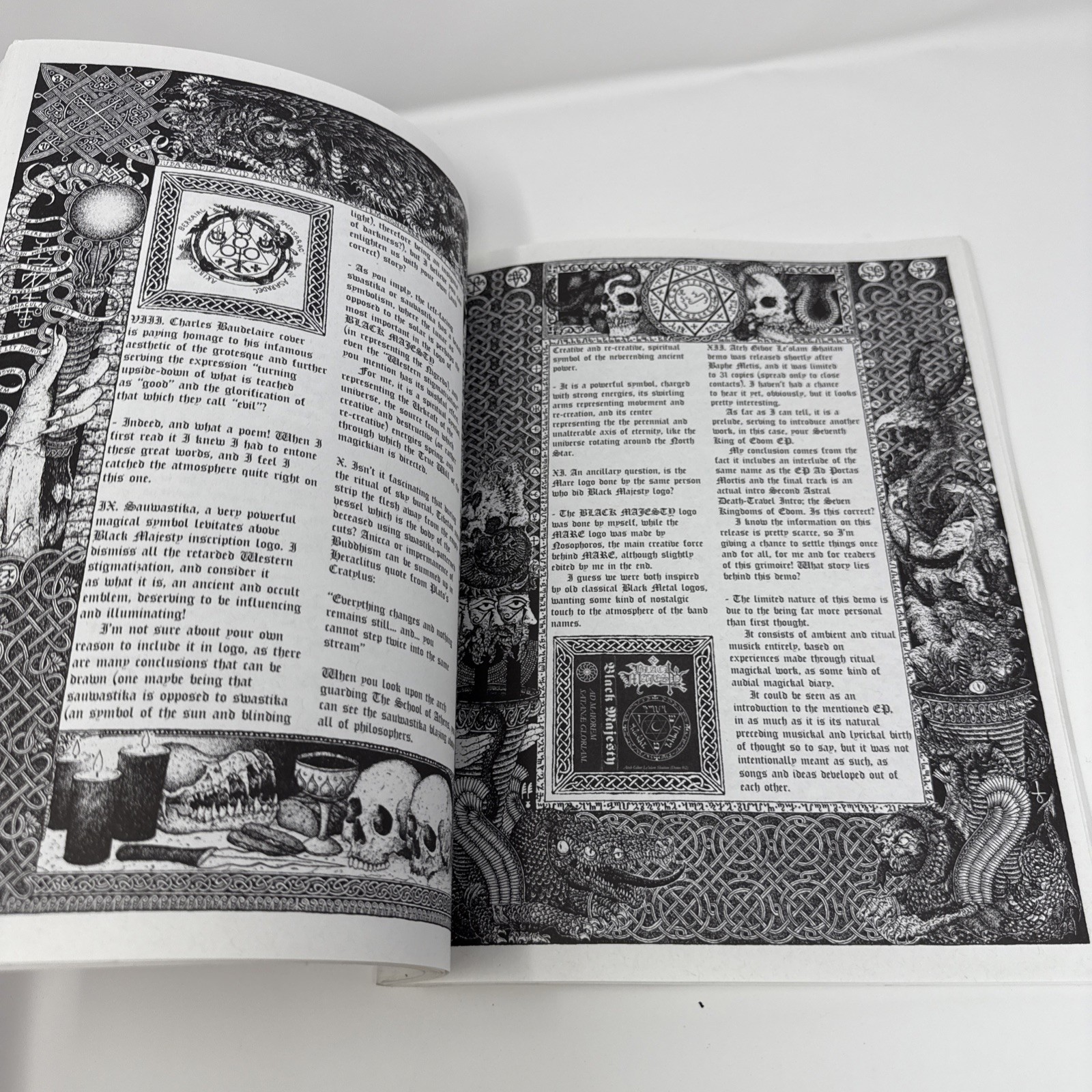 VATRA I SUMPOR Black War Death Metal Occult Satanic Art Zine Book Proclamation