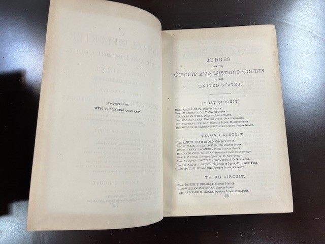 Lot of 5 Federal Reporter Antique Law Books 1880s Vol 35 36 37 38 39 Leather