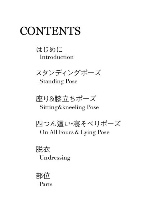 Absolute shiny pose Painting & Drawing Pose Book Japanese Idol Erika Ozaki