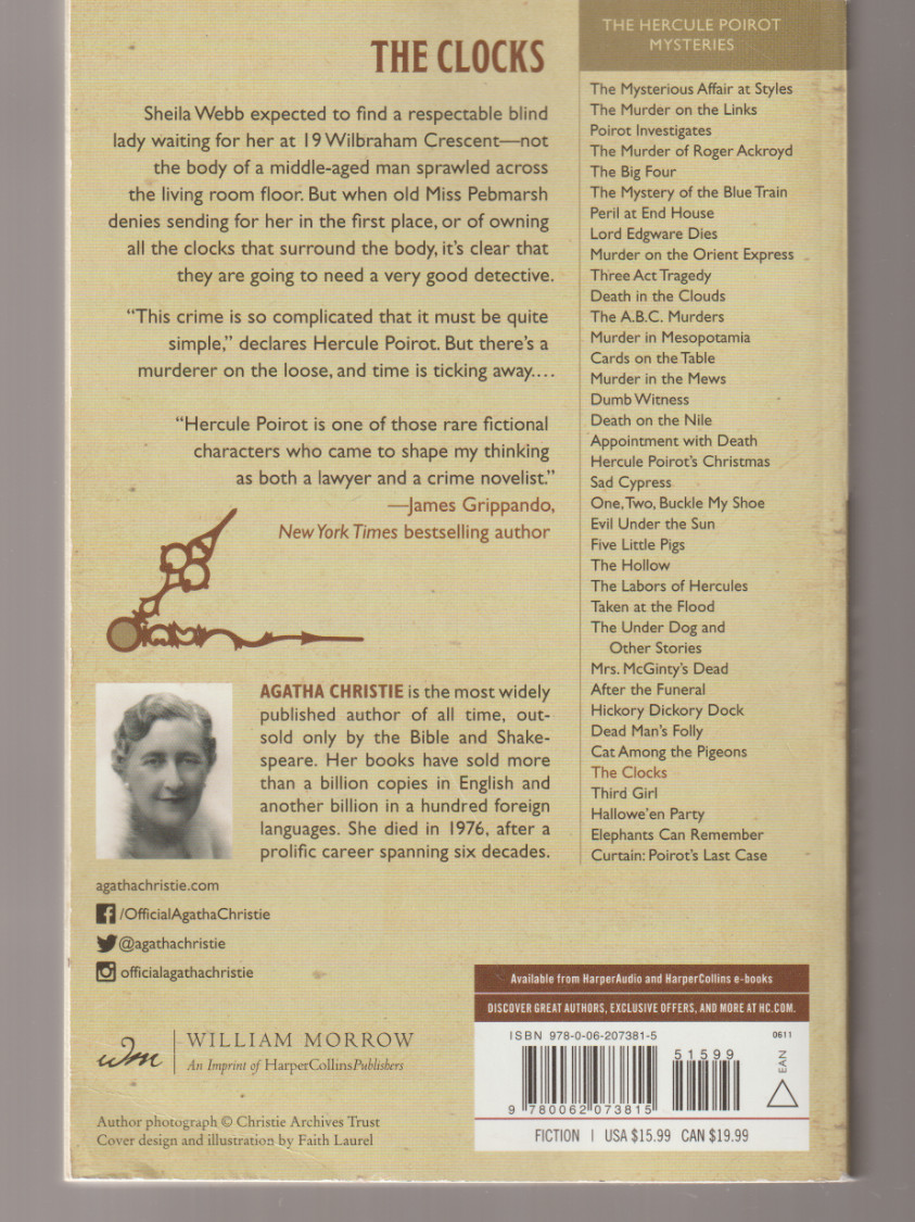 The Clocks 2011 13th TPB William Morrow Agatha Christie Mystery