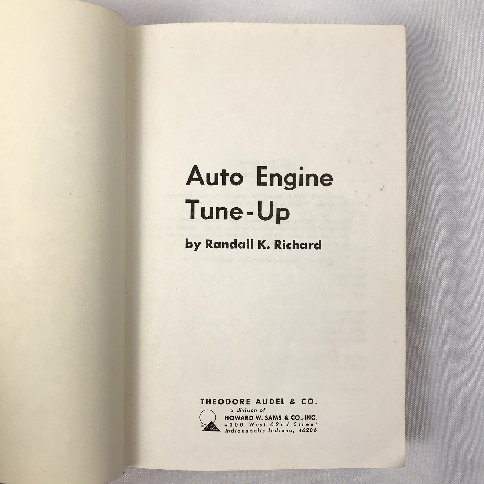 Auto Engine Tune Up Randall Richard Maintenance Ignition Compression Carburetion