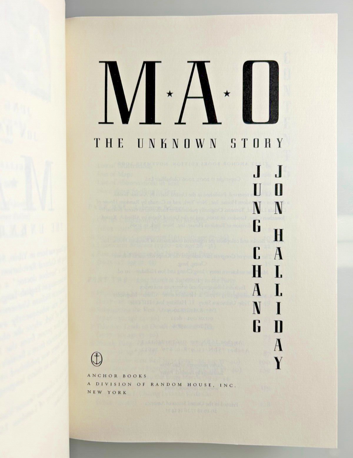 Mao The Unknown Story Jung Chang Jon Halliday Biography China Political Leader