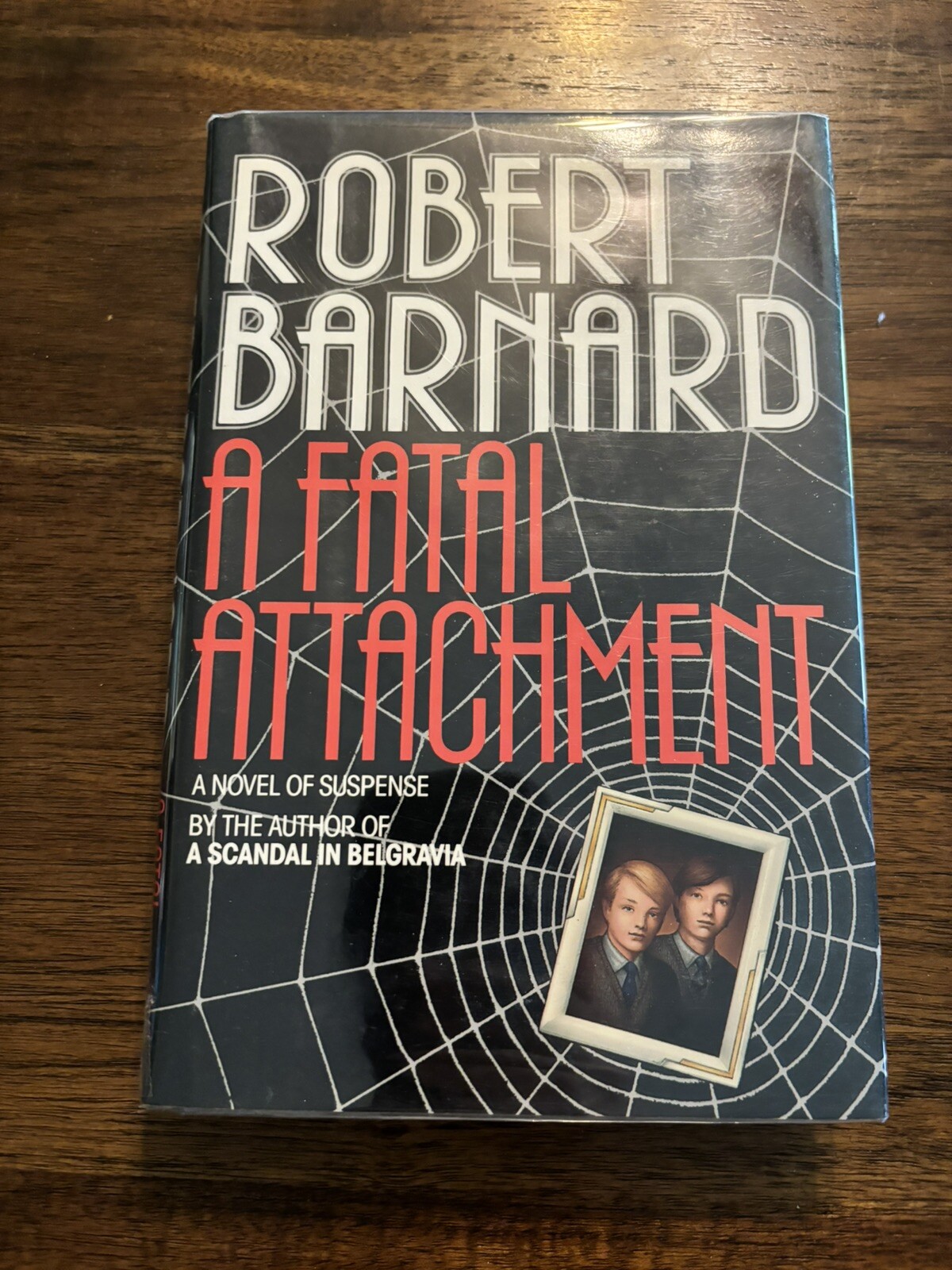 SIGNED A Fatal Attachment Robert Barnard 1st Printing Edition 1992 HCDJ
