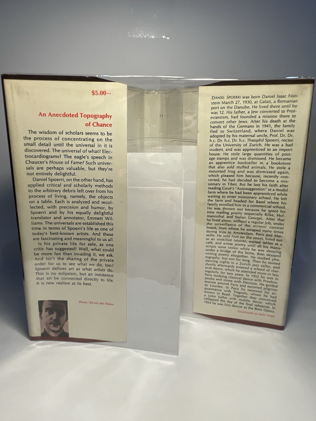 (1st US) Daniel Spoerri: An Annotated Topography Of Chance. 1966 HC/DJ. Fluxus.