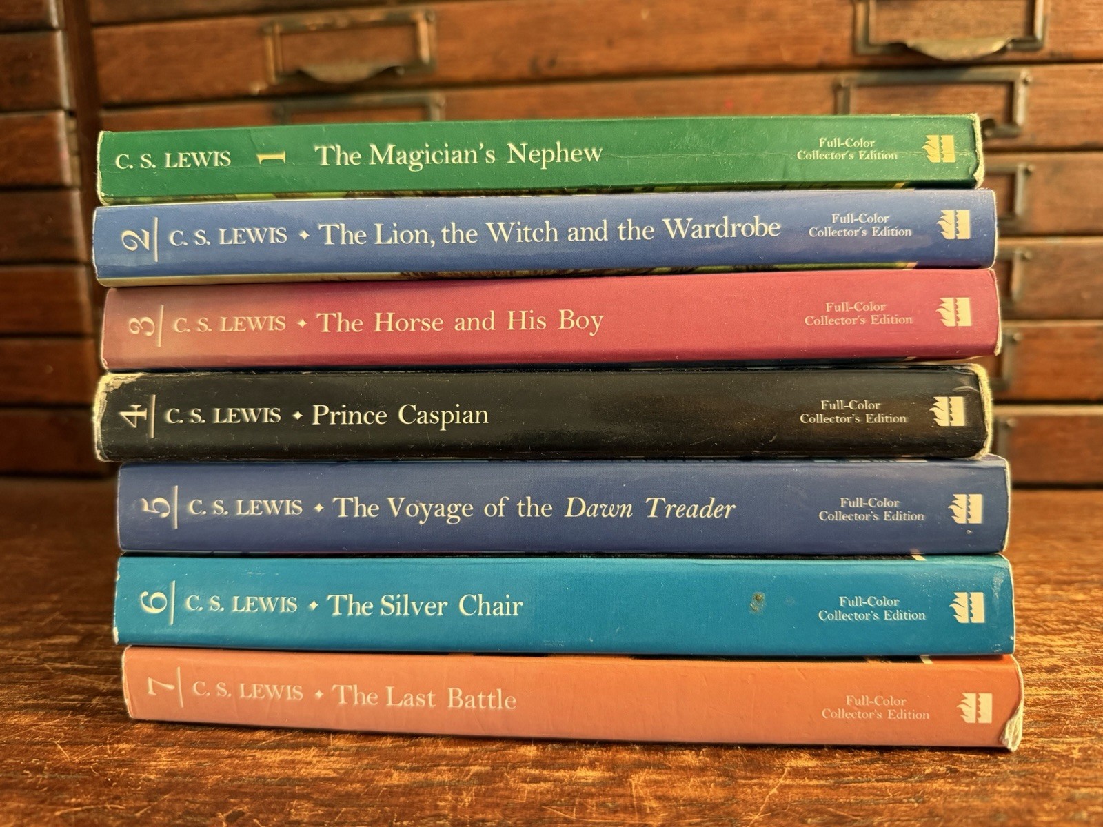 Lot 7: The Chronicles of Narnia Full-Color Collector’s Edition Complete Set Lion