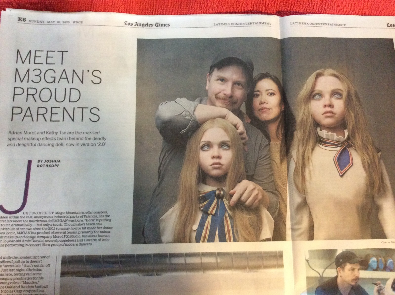 LA TIMES ENTERTAINMENT MAY 18 2025 MAKING M3GAN WES ANDERSON