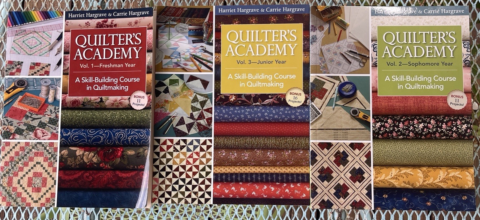 Quilter’s Academy Vol 1 2 3 Hargrave Quiltmaking Quilting Quilt Teach