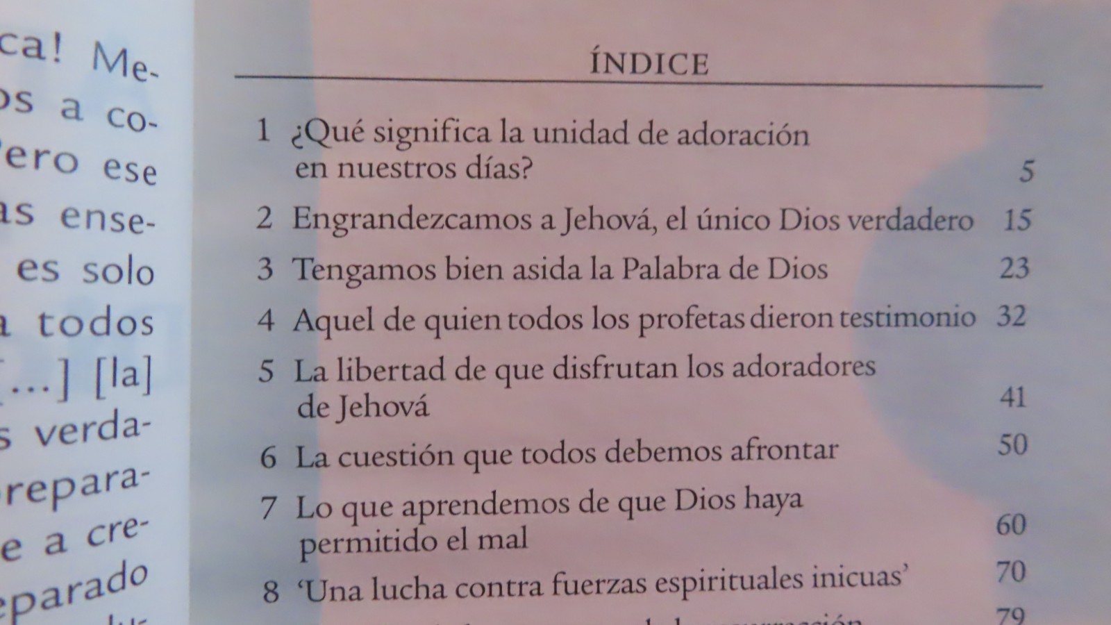 Worship the Only True God” 2002. 192 pages. Paperback Watchtower SPANISH