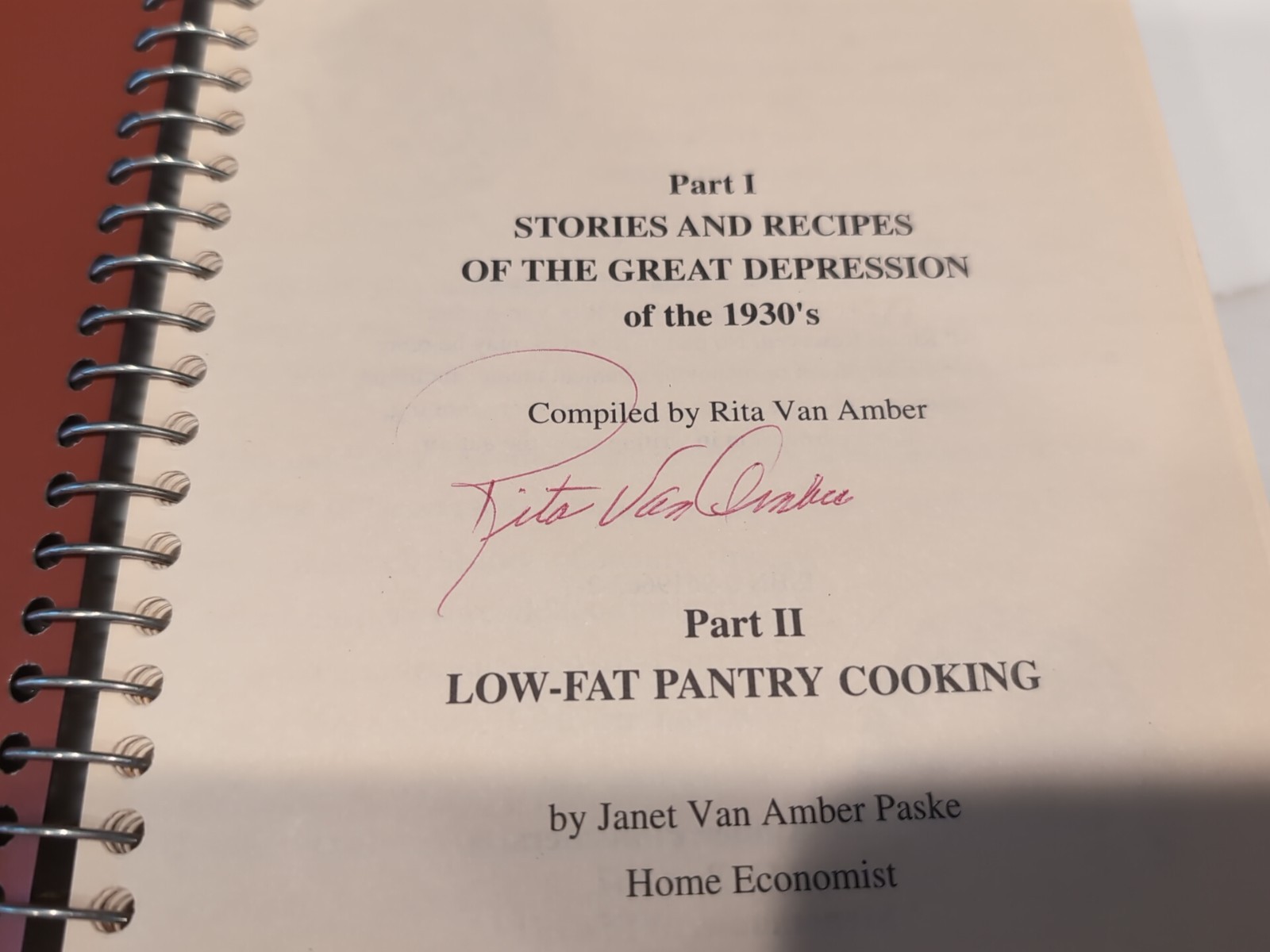 1st Ed 3rd Print V2 Stories And Recipes Of The Great Depression of the 1930s