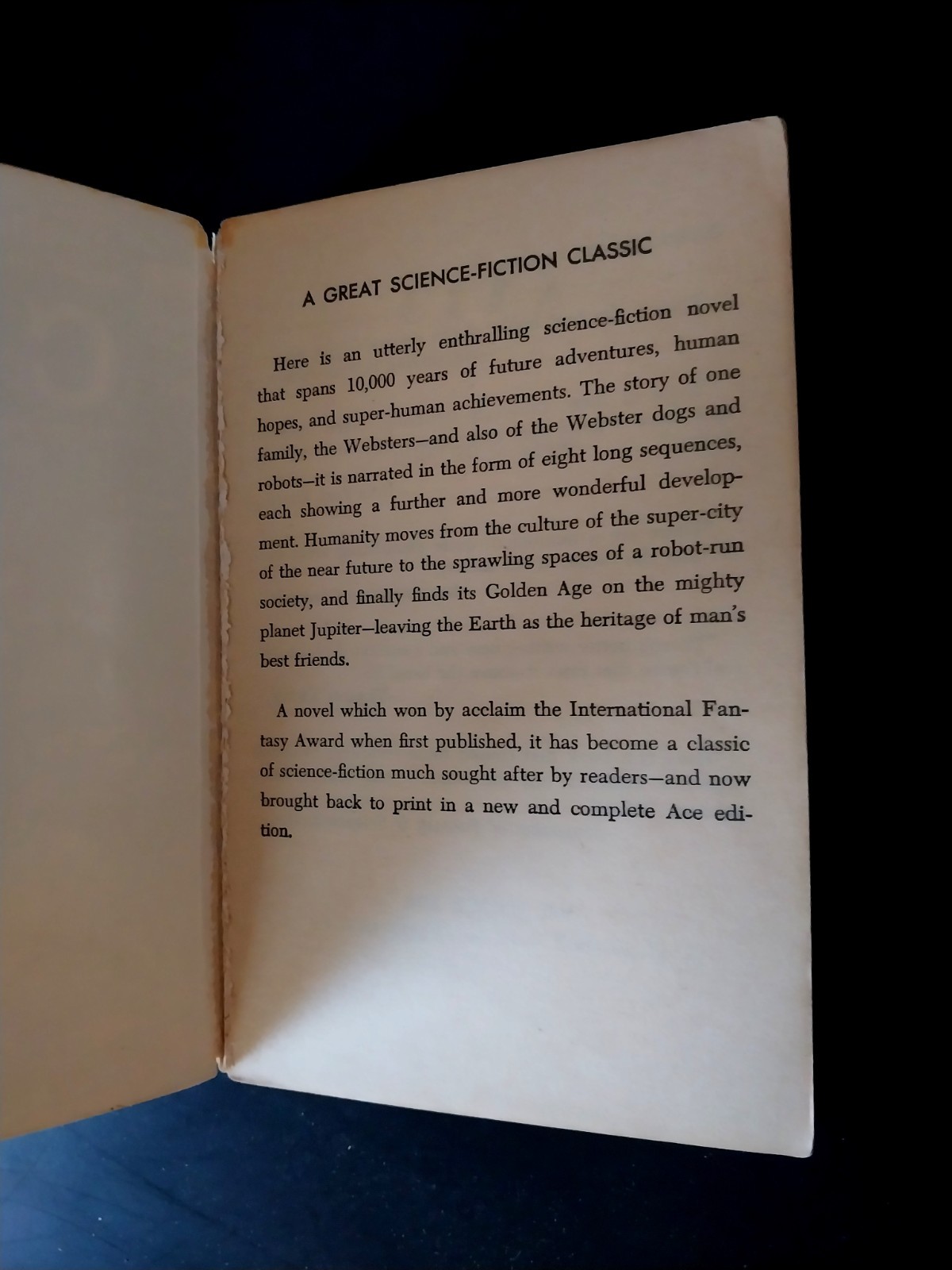 Clifford D. Simak – City – Ace Books First Printing 1958 D-283