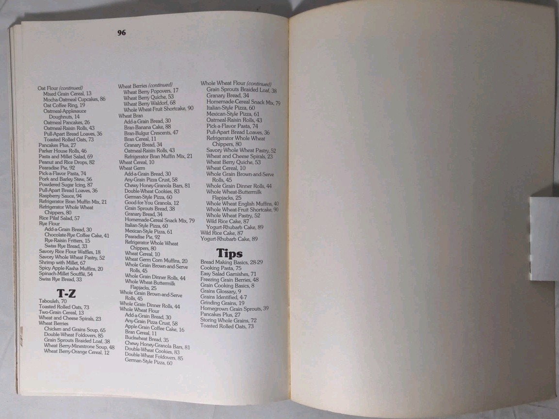 Better Homes & Gardens Cooking With Whole Grains: 1984 Meredith Corp. SC – NICE