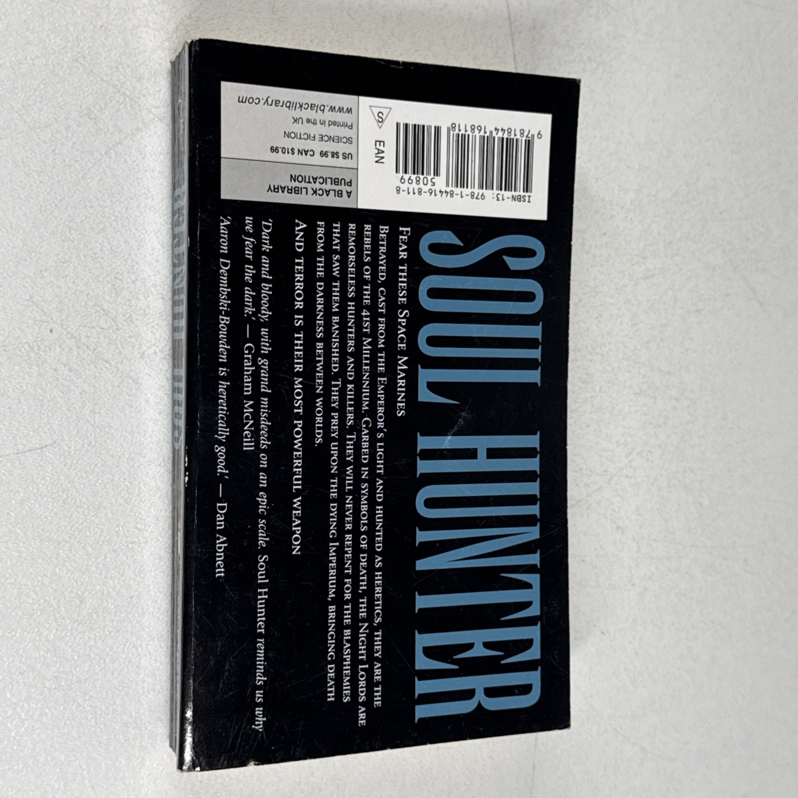 Soul Hunter Warhammer 40K Aaron Dembski-Bowden First Edition 2010 Paperback