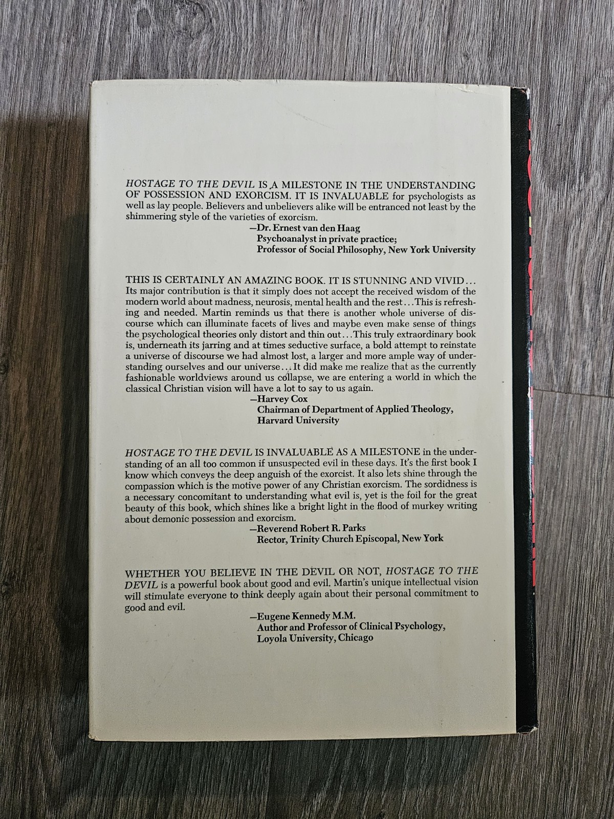 Hostage To The Devil Possession & Exorcism by Malachi Martin HC 1976 1st Edition