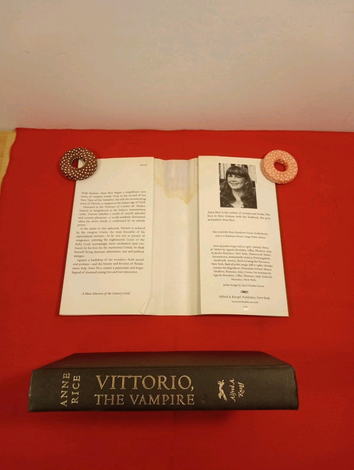 ANNE RICE- PANDORA & VITTORIO THE VAMPIRE NOVELS/ 1ST TRADE EDITIONS/ FREE SHIP