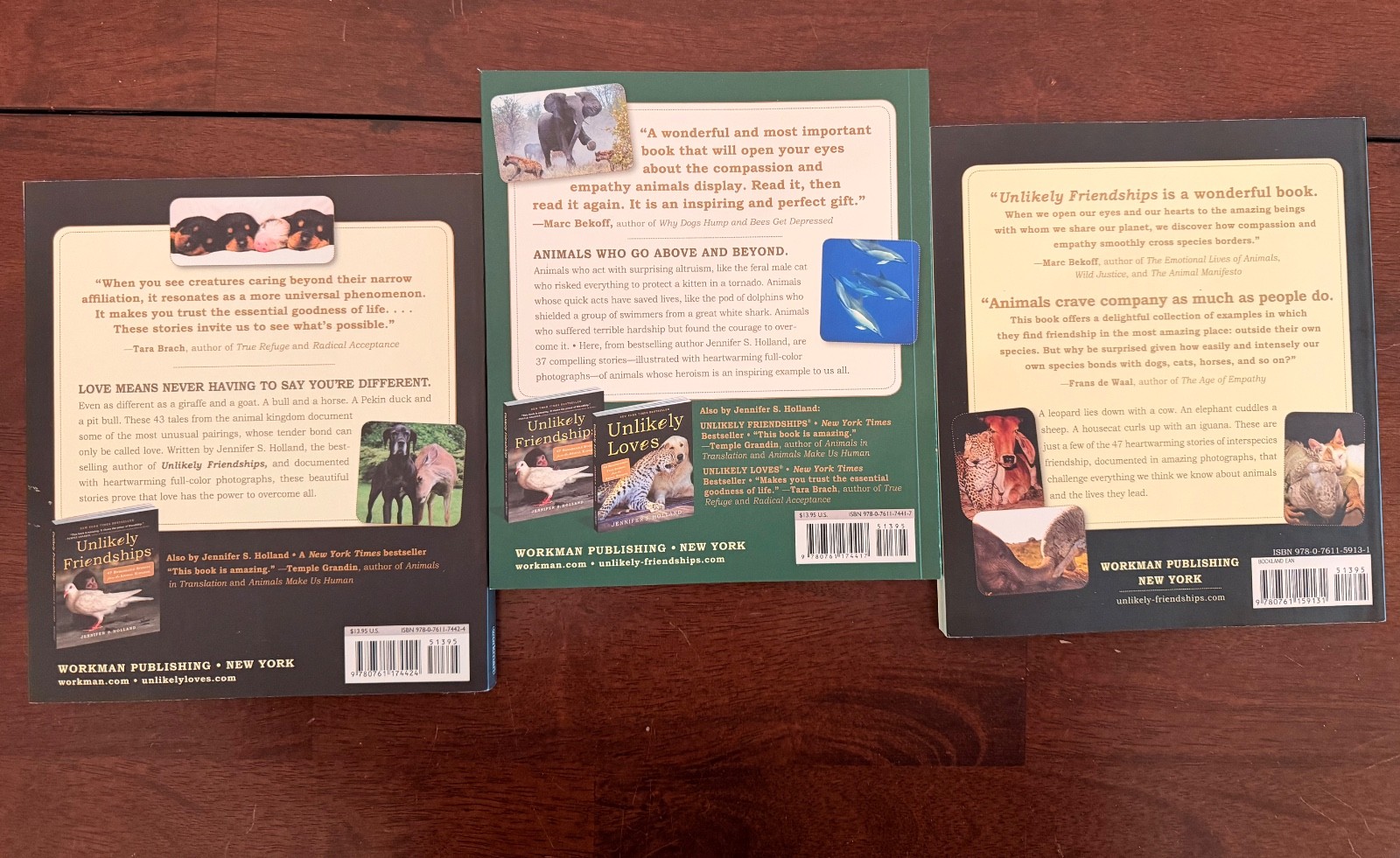 3 Jennifer S. Holland Unlikely Books: Loves,Friendships and Heroes