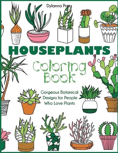 Dylanna Press Houseplants Coloring Book (Paperback)