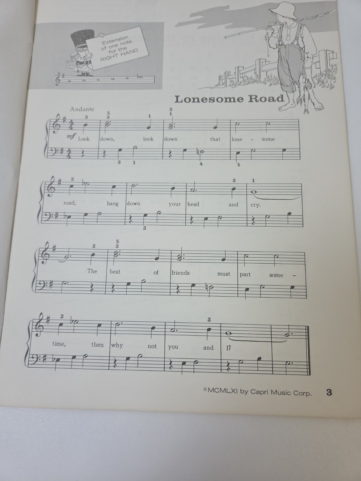 Vintage Alfred d’Auberge Piano Course Book 3 Lesson Book Music Instruction