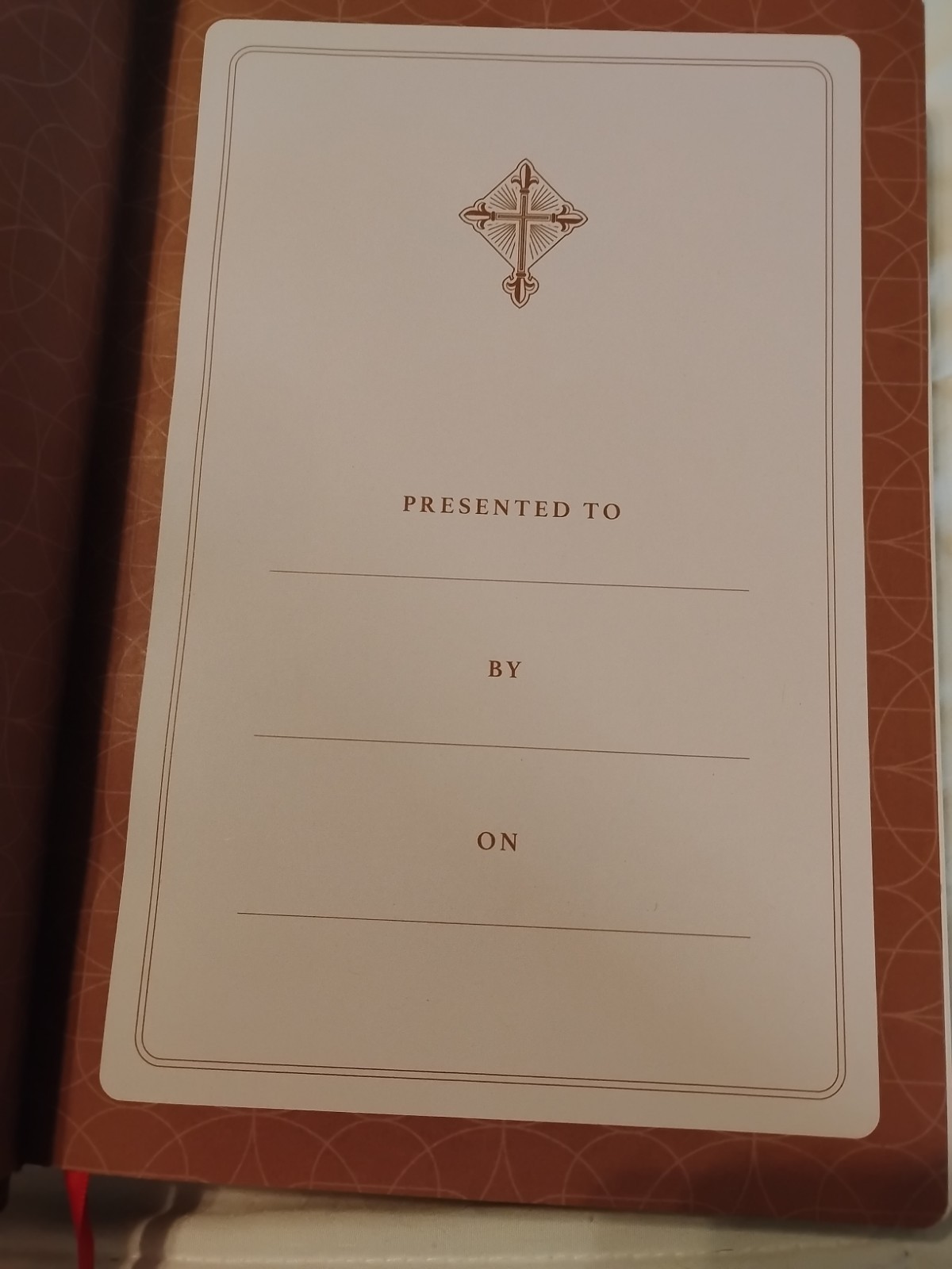 RSV2CE Thinline Large Print Catholic Bible Brown Leathersoft Comfort Print ESV