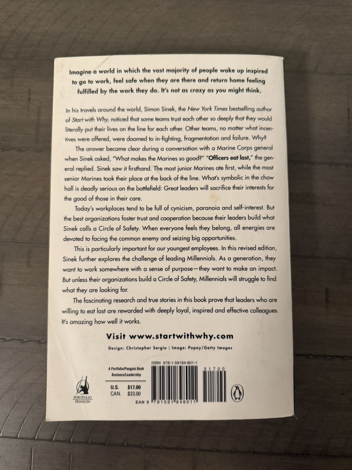 Simon Sinek Book Lot Leaders Eat Last and Start With Why!