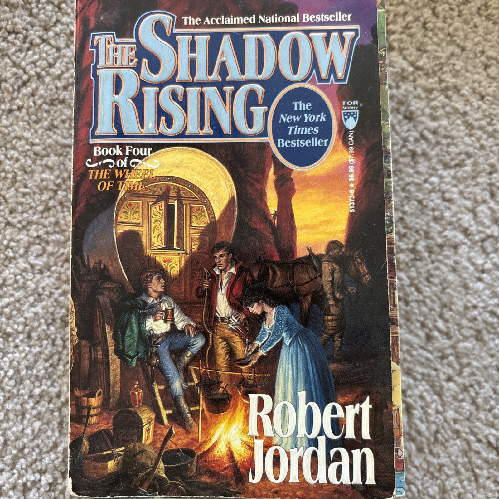 7 Book Lot – Robert Jordan – Wheel Of Time – Book 1, 2, 3, 4, 5, 8 and 12.