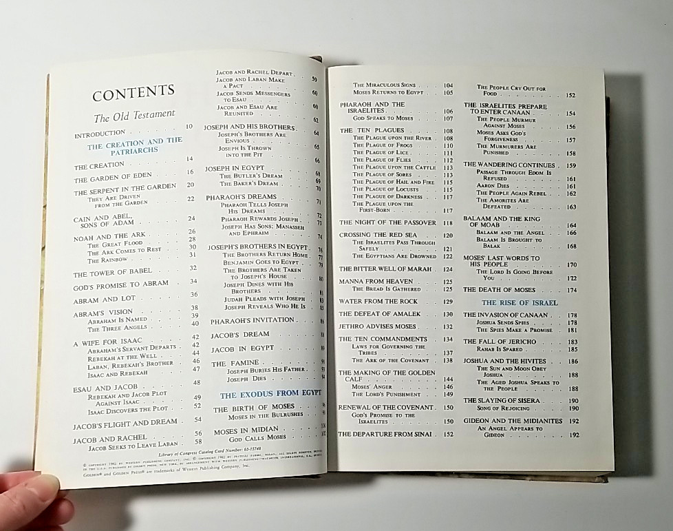 THE CHILDREN’S BIBLE Hardcover Golden Press Illustrated Stories 1965