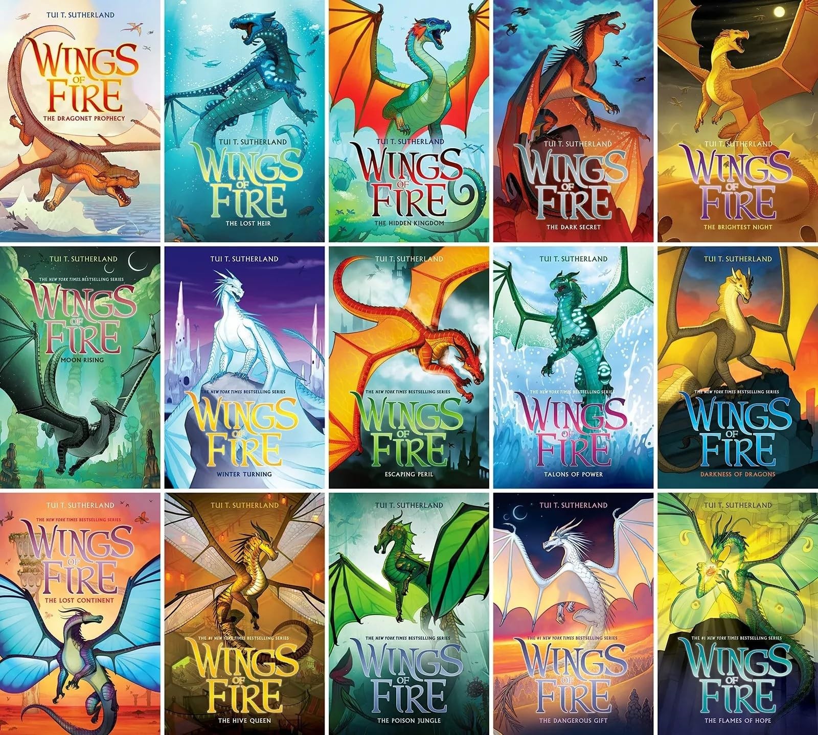 Tui T. Sutherland The Complete Collection Series Set of Wings Of Fire: (Book…