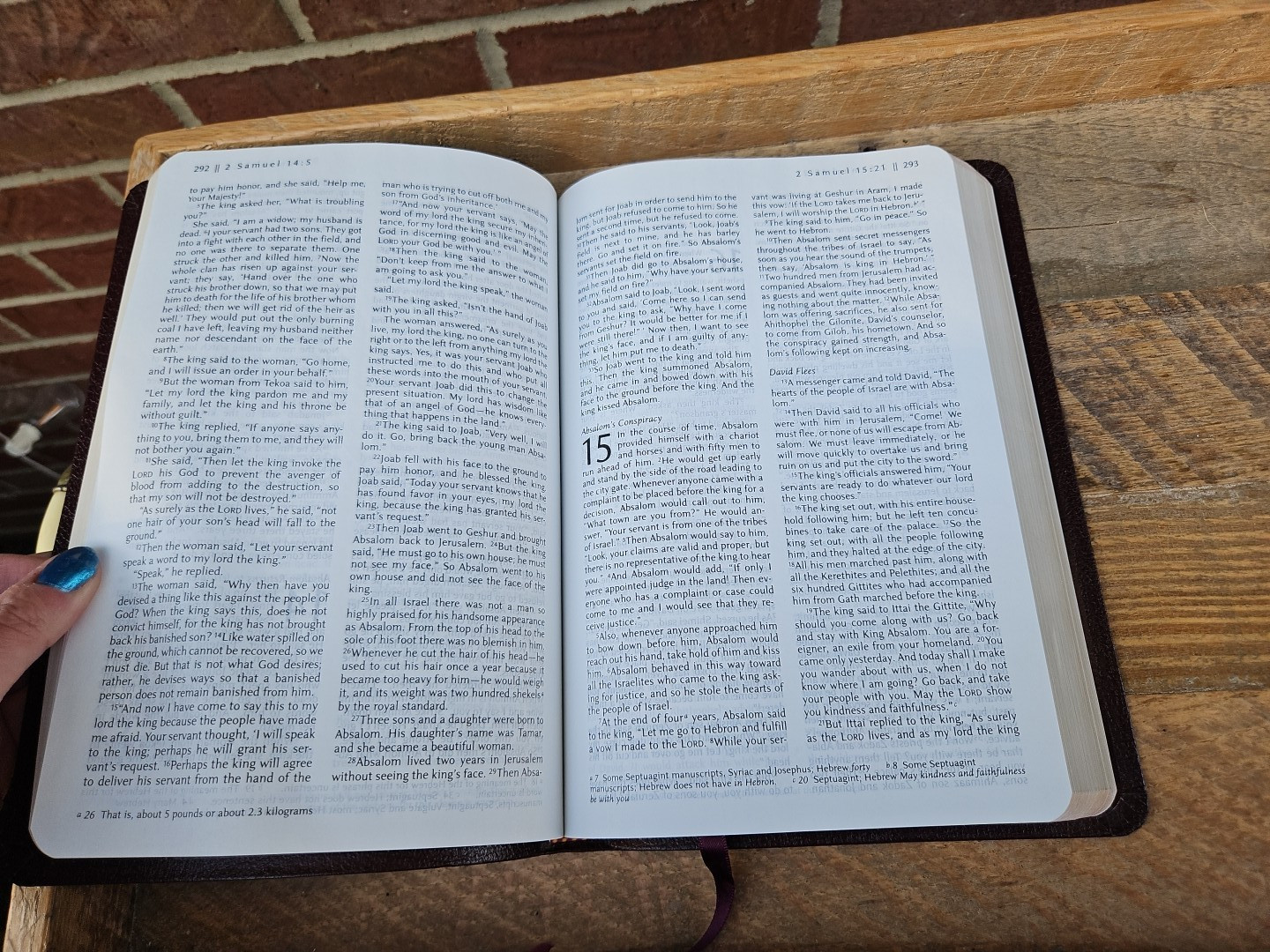 VG! TNIV Large Print Thinline Bible Deep Burgundy Bonded Leather OOP