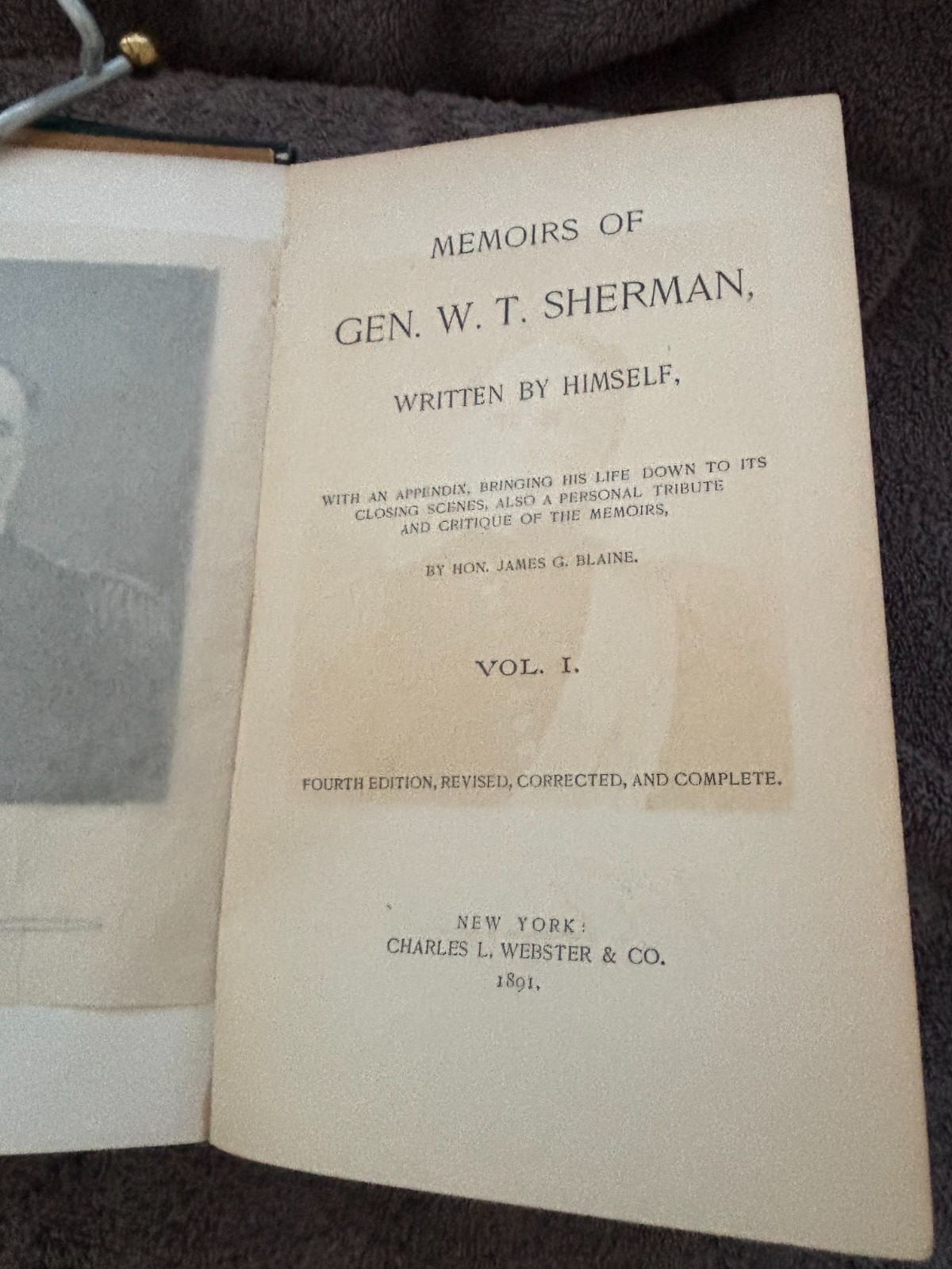 Memoirs of General W.T. Sherman, Volume I&II 1891 Edition